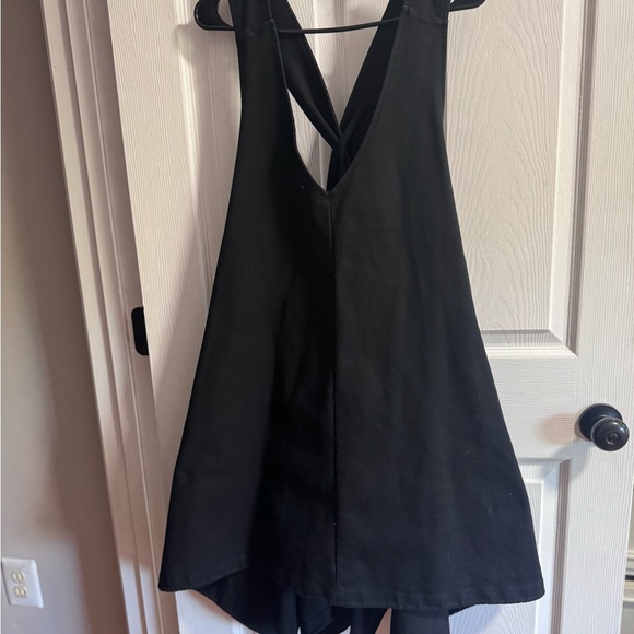 Y-3 Adidas Black Dress with Striped Detail - Picture 5 of 6